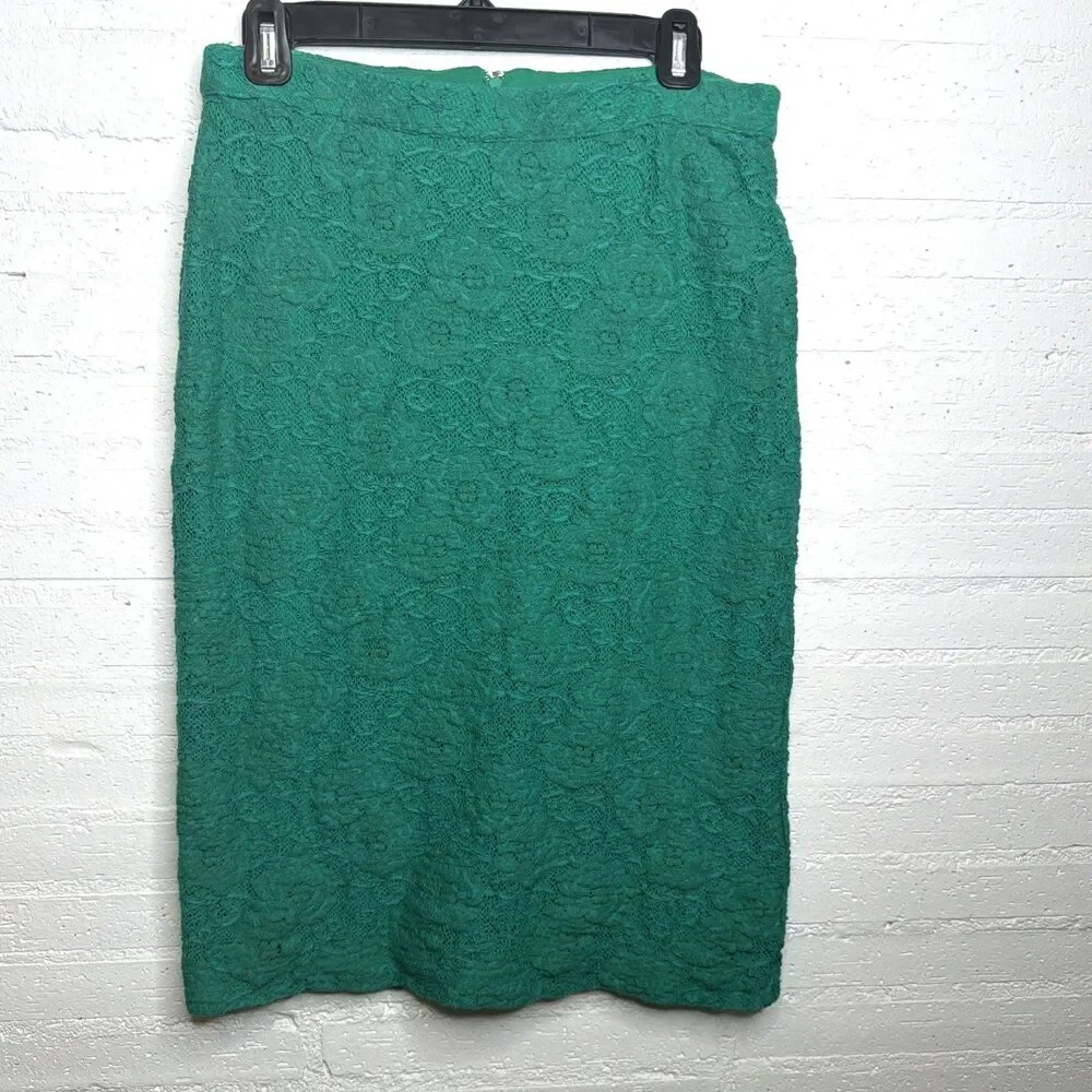 Anthropologie Maeve Alva Lace Pencil Skirt S Whimsigoth Prof Chic Quirky Retro